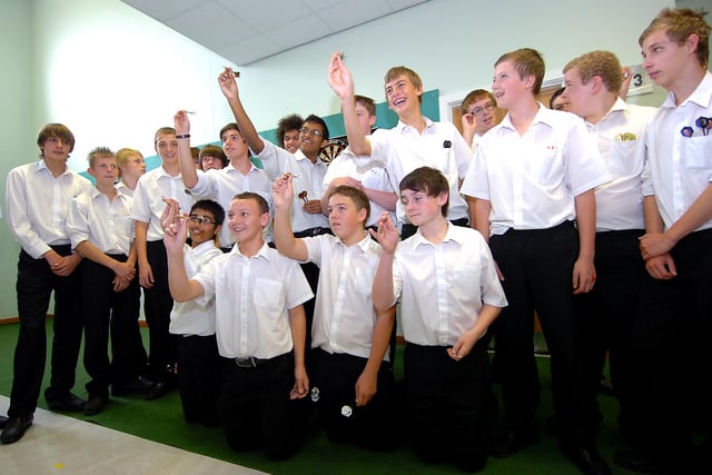 Pupils at The Hayfield School, Auckley took aim bak in 2009