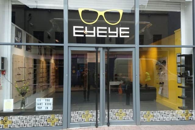 EYEYE opticians on Devonshire Street.