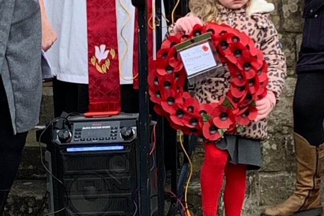 Over 100 people attended Palterton Primary School’s service on Thursday along with MP Mark Fletcher, the Staveley branch of the RBL and current and former military personnel.