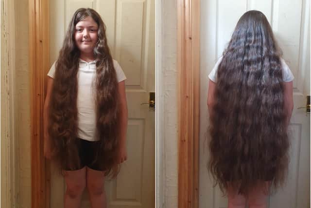 Bethany Devey is having her hair cut to raise money for Sheffield Children's Hospital. She plans to donate her locks to the Little Princess Trust, which donates wigs to children who lose their hair