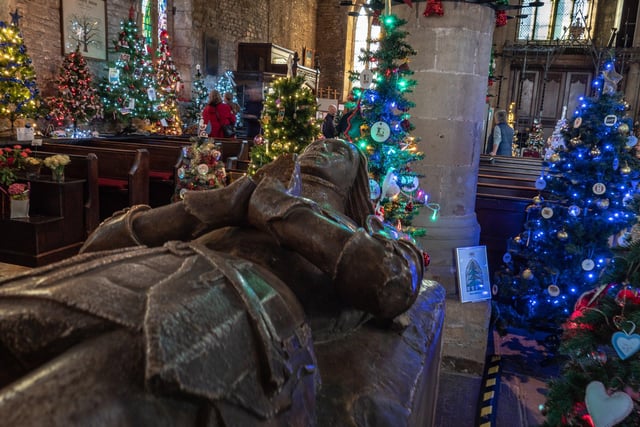 Michael Hardy's picture of Dronfield’s Christmas Tree Festival, featuring more than 100 trees and held at the Parish Church of St John the Baptist, Dronfield in 2018