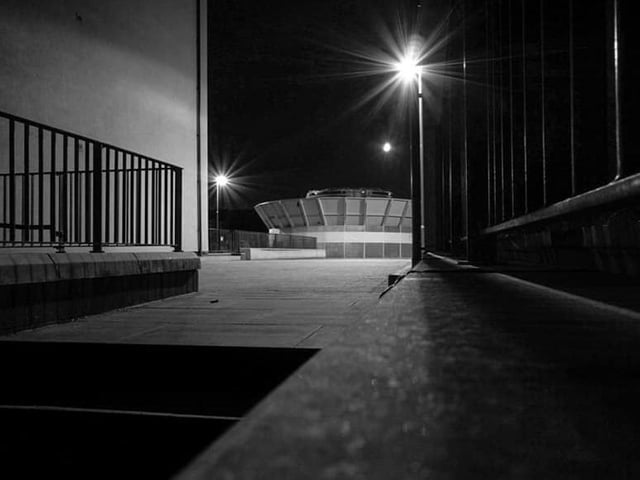 Paul Beech took this picture which typifies how lockdown left town and city centres abandoned at night, with all hospitality forced to close.