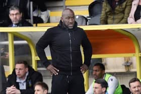 Darren Moore on another afternoon to forget for Sheffield Wednesday. (Steve Ellis)