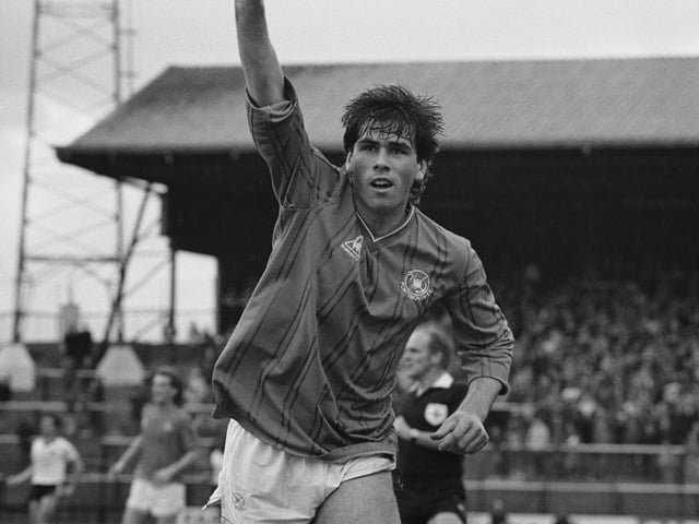 The midfielder was a fans favourite during his three year stay at Pompey where he made 139 appearances scoring 38 goals. The hot prospect played for Manchester United and Nottingham Forest following his Fratton Park departure. After his move away from playing, the 58-year-old became a postman, a columnist for the Observer and made regular appearances as a pundit on The Score Television Network in Canada. (Photo by Robinson/Daily Express/Hulton Archive/Getty Images)