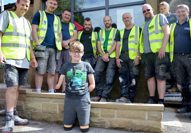 A group of kind-hearted volunteers from the group Band for Builders transformed Luke's family's bungalow to make it accessible for him.