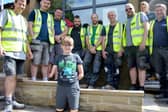 A group of kind-hearted volunteers from the group Band for Builders transformed Luke's family's bungalow to make it accessible for him.