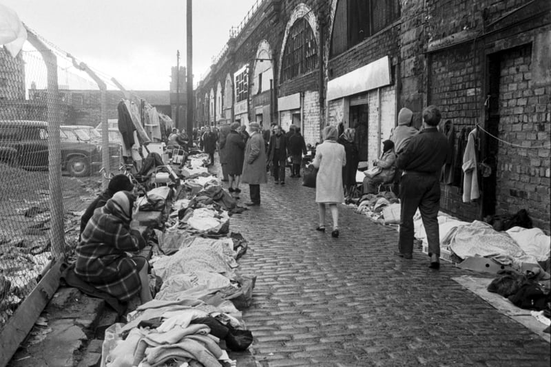 Shoppers at Paddy’s Market in December 1971. The market was a popular spot for Glaswegian’s for almost 200 years. 