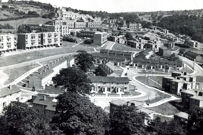 Sheffield's Gleadless Valley estate in 1963