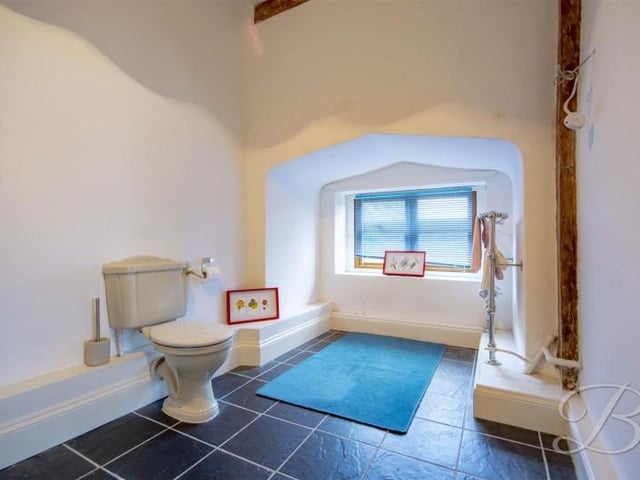 There are four bedrooms throughout the house.  This one is the ensuite for the one of the bedrooms and has a shower.