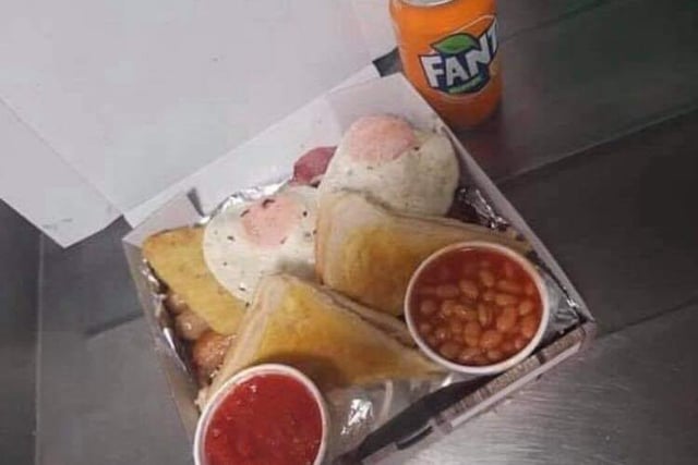 Based in Conisbrough and offering home made food. Such as this delicious looking fry up.