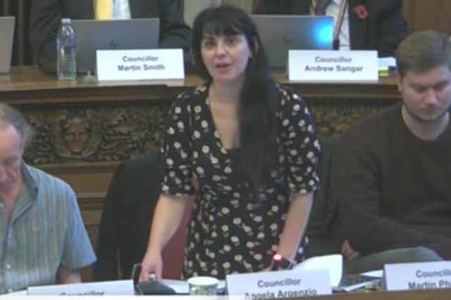 Coun Angela Argenzio, chair of Sheffield City Council\'s adult health and social care committee, commented on a rise in complaints about adult social care services. Picture: Sheffield Council webcast