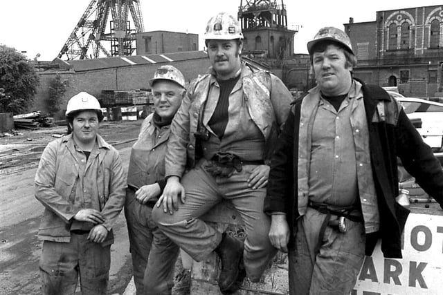 Back to 1982 and a scene showing the last shift at Boldon Colliery.