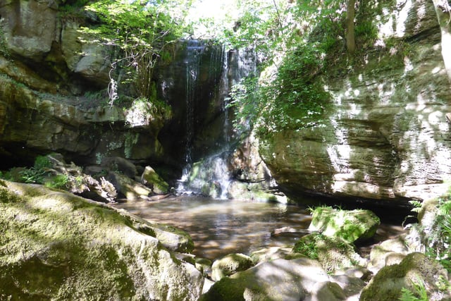 Walk east from Ford Castle, pass the Ford Moss Nature Reserve and continue towards Goatscrag Hill before coming to the beautiful waterfall on the Broomridgedean Burn.