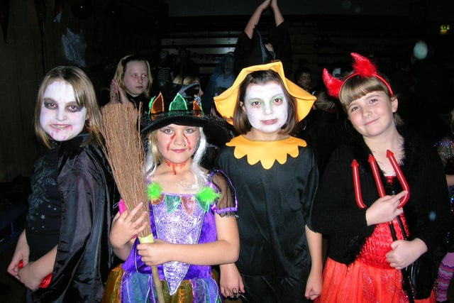 Kirkby's Morven Park Primary year five pupils having fun at a Halloween fancy dress disco.