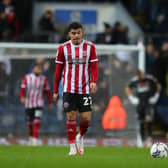Dejected Morgan Gibbs-White of Sheffield United during defeat at Blackburn Rovers: Simon Bellis / Sportimage