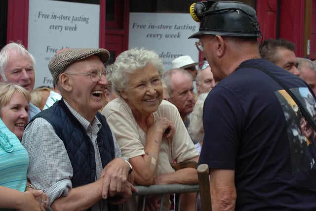 Fun among the crowds at the 2010 Durham Miners Gala.