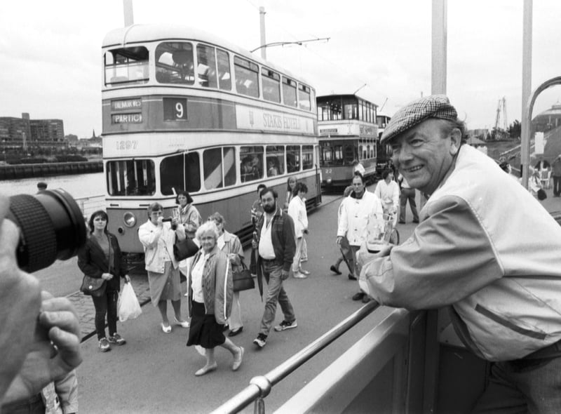 Vernon Smith was the 1,000,000th passenger on the Glasgow Garden Festival Tram, August 1988.