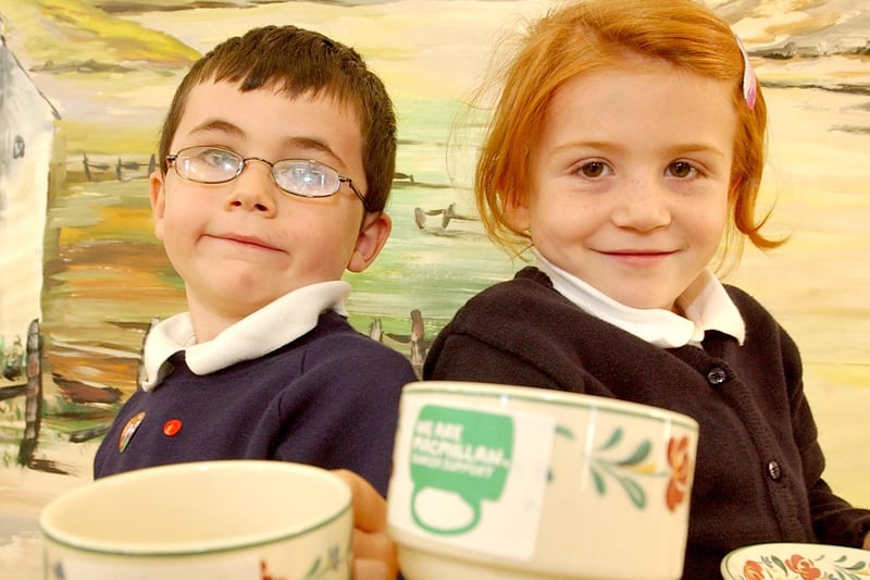 These caring pupils were helping charity in 2006 when the school held a coffee morning to support Macmillan. Remember this?