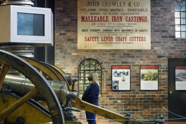 Kelham Island Museum has reopened to visitors and staff member Gemma Holden is pictured waiting to welcome them on Thursday, May 20