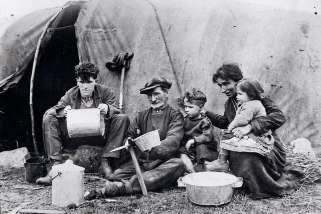 A MacDonald family on Skye who made their living from selling and mending items made from tin.