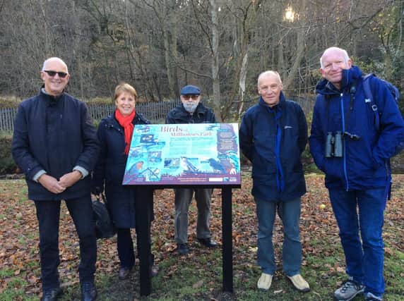 Friends of Millhouses Park and the Sheffield Bird Study Group with the brand new installation at Millhouses park, contributing to its bird-life.