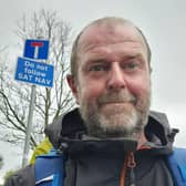 Travel-writer Steven Primrose-Smith embarked upon the equator-length walk, which will see the 51-year-old walk around the world, covering at least 24,901 miles, in the Isle of Man on April 1