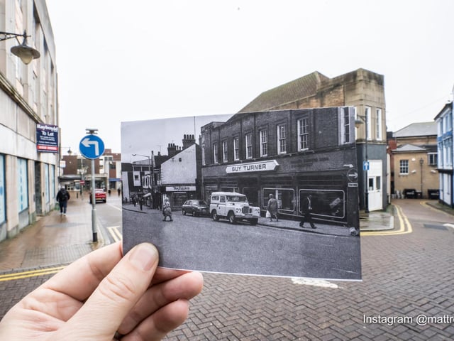 Looking down towards Stockwell Gate - do you remember these shops?