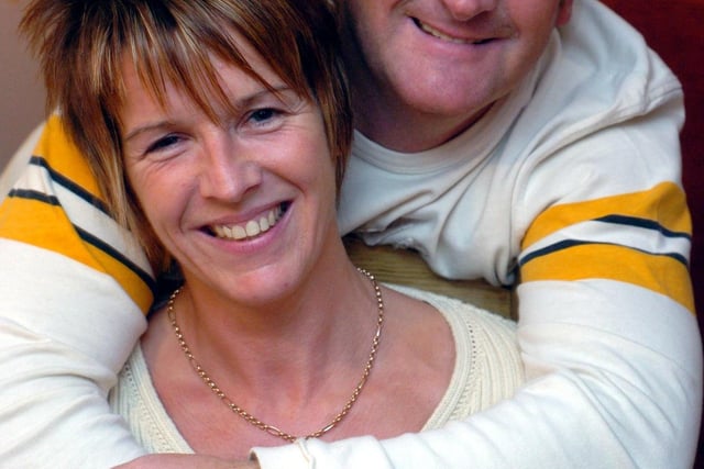 Lottery winner Michael Turner with wife Lesley in Brampton, Barnsley. The couple moved back to Michael's home town from Torquay when they hit the jackpot with a £3,089,944 win in April 2003