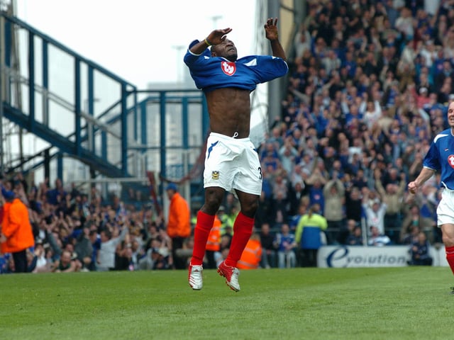 It was Lualua's day and the afternoon Pompey fans will forever associate with his somersault celebration!