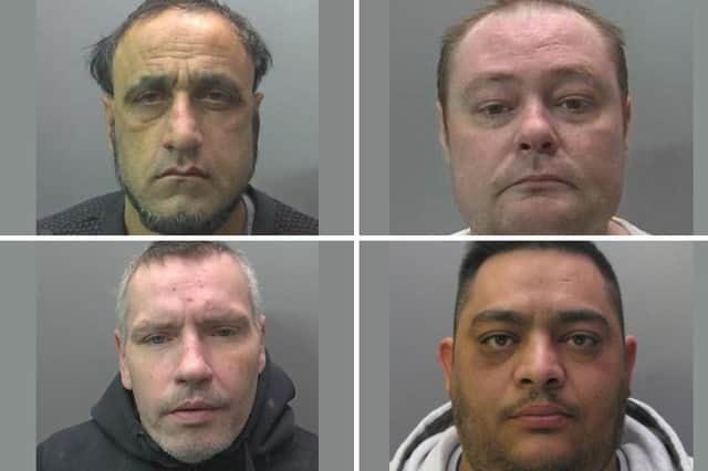 These are the faces of some of the criminals jailed for serious crimes in October (Photo: Cambridgeshire Constabulary)