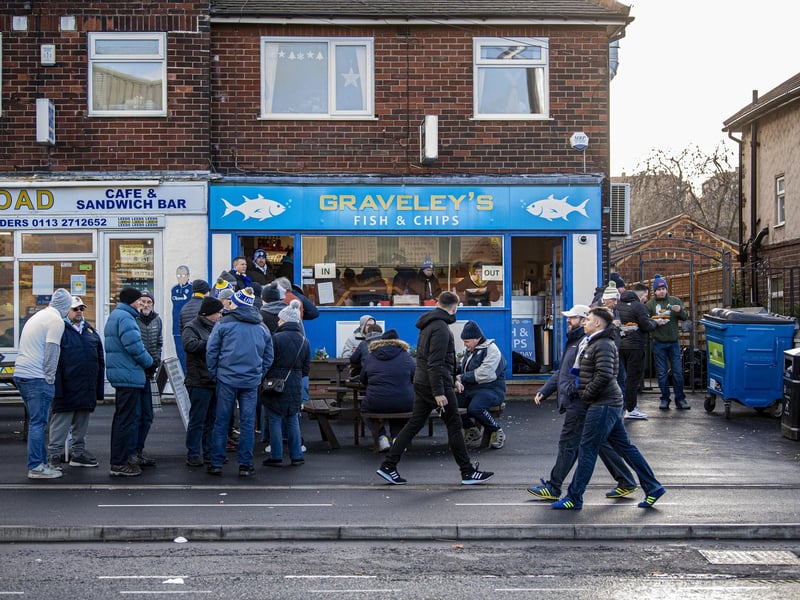 Graveley's has venues next to Elland Road, at White Rose Shopping Centre, and in the city centre, and was named one of the best places to get fish and chips in Leeds.