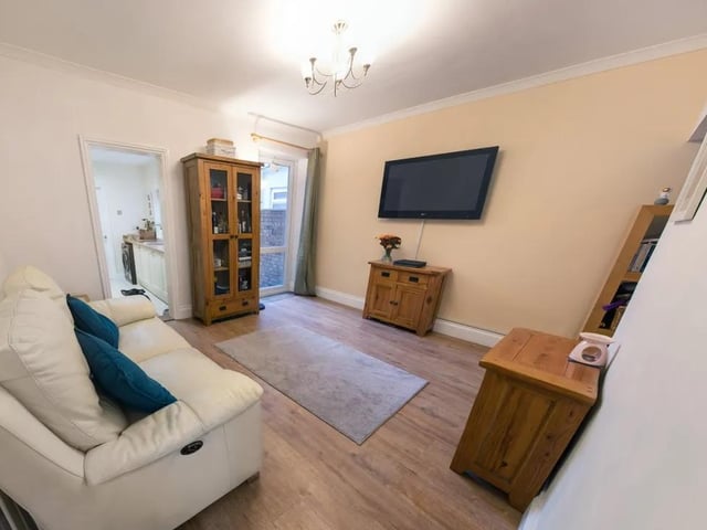 This three bed terraced house in Lincoln Road, Fratton, is on the market for £220,000. It is listed on Zoopla by Strike.