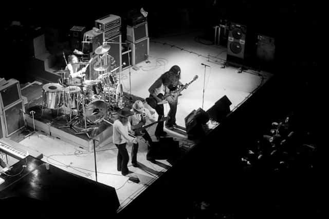 Lynyrd Skynyrd playing Sheffield City Hall on October 31, 1975, when Sutherland Brothers & Quiver were their support act