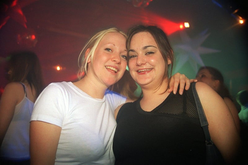 From the left - Sally and Rachel at SHAG at The Leadmill.