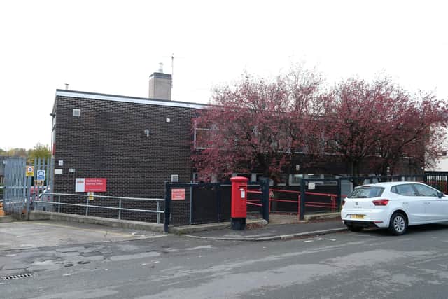 Sheffield West sorting office on Tapton Hill Road where a staffing restructure has caused postal delays for residents