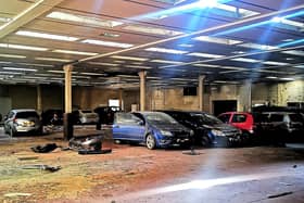 A 'car graveyard' at a former Co-op warehouse in Sheffield (pic: Lost Places & Forgotten Faces)