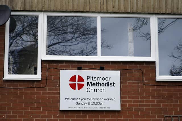 Pitsmoor Methodist Church, the listed address of Chrismark Care.