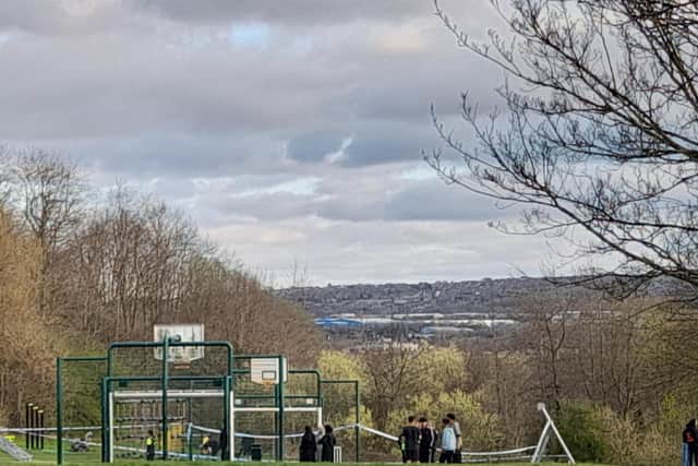 Police sealed off a recreation area in Sheffield after a 16-year-old boy was attacked yesterday afternoon
