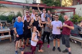 A group of Sheffield friends ran between 13 pubs, drinking 13 half pints, in a Half Pint Marathon, raising £450 for Weston Park Cancer Charity.