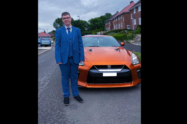 Kellyann Holmes shared this photo of her son and the striking orange GT he took to the end of year dance at Birley Spa.