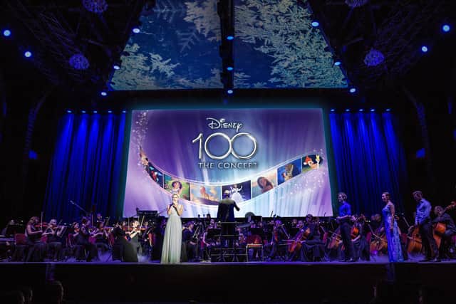 , Disney100: The Concert is a multimedia experience featuring legendary film scenes on a giant screen, whilst the magical musical moments are brought to life by the Hollywood Sound Orchestra