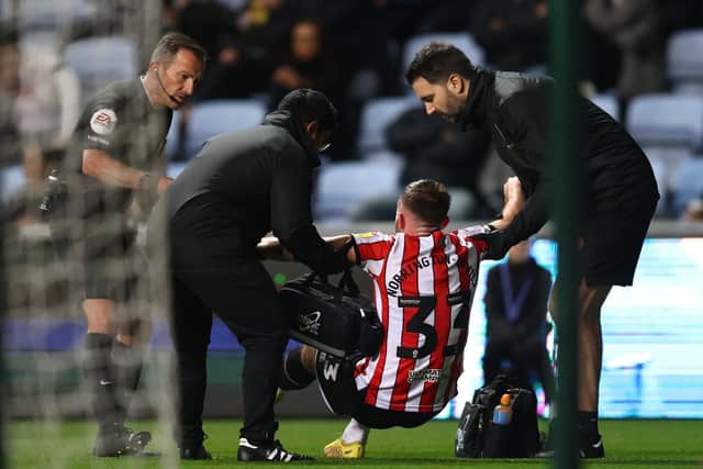 Rhys Norrington Davies of Sheffield United is the latest player to get injured: Darren Staples / Sportimage