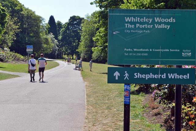 Sheffield parks over a week into easing of the lockdown rules. Whitley Woods The Porter Valley.
