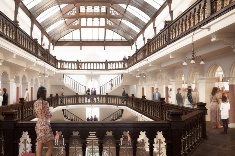 The department store will be opened, with new cafes, restaurants and hotel rooms.
