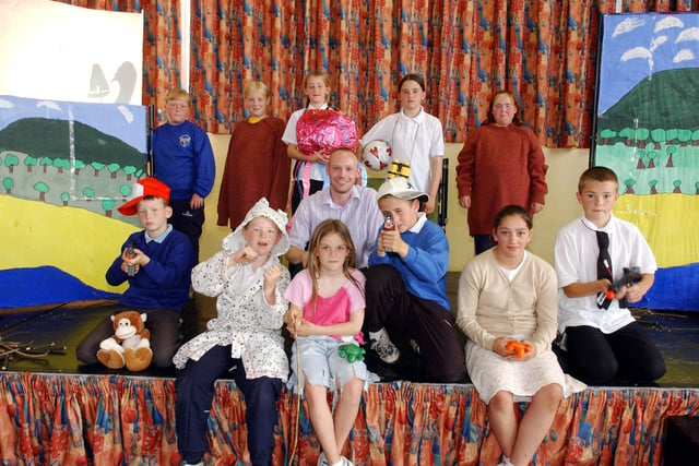 Year 6 pupils at Carley Hill Primary School who helped to write a play in 2004 - and then performed in it. Remember this?