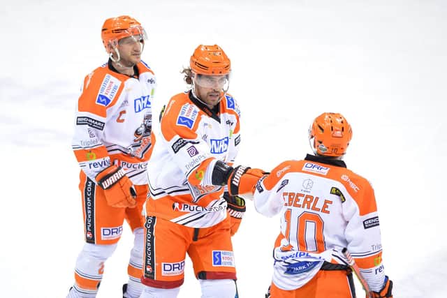 Myers and team mates; pic Dean Woolley
