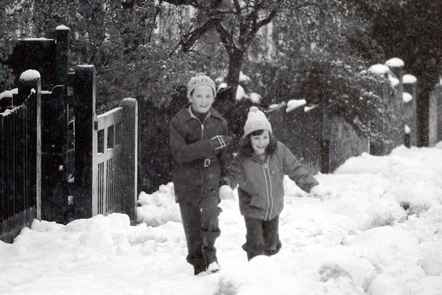 Snow fell in mid to late April just in time for the Easter break in 1981