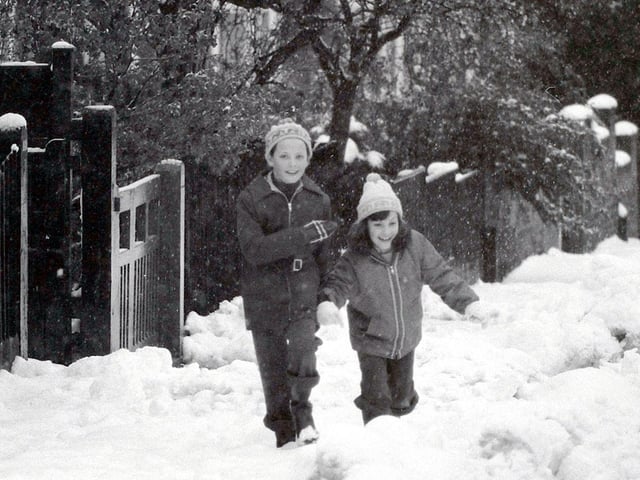 Snow fell in mid to late April just in time for the Easter break in 1981