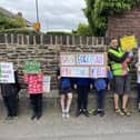 Schoolchildren and concerned residents living close to a Sheffield school have made their feelings known about a proposed new games area which will see grass ripped up.