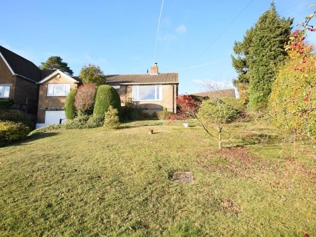 As we say farewell to the Ravenshead bungalow, here is one last shot from Milton Drive itself. As you can see, the property is well set back from the road.